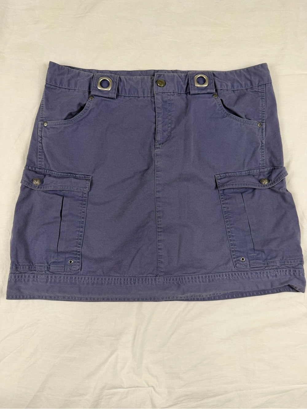 Athleta Blue Utility Cargo Mini Skirt 14T